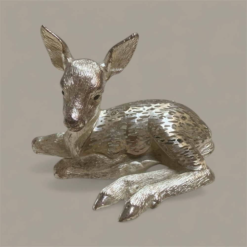 Christofle silvered Deer Figurine